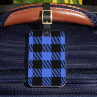 Buffalo Karo Blue & Black Lumberjack Kariertes Dek Gepäckanhänger