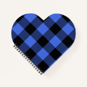 Buffalo Karo Blue & Black Lumberjack Kariertes Dek Notizblock (Vorderseite)