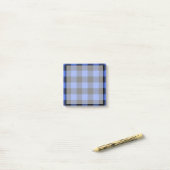 Buffalo Karo Blue & Black Lumberjack Kariertes Dek Post-it Klebezettel (Auf Schreibtisch)