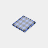 Buffalo Karo Blue & Black Lumberjack Kariertes Dek Post-it Klebezettel (angewinkelt)