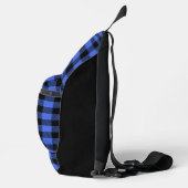 Buffalo Karo Blue und Black Lumberjack Kariert Crossbody Bag (Rechts)