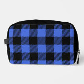 Buffalo Karo Blue und Black Lumberjack Kariert Waschbeutel (Vorderseite)