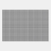 Büffalo Karo Bow & Sunflower Trio Wrapping Paper Geschenkpapier Set (Vorderseite 2)