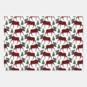Buffalo Karo Bull Moose Geschenkpapier Set (Vorderseite)