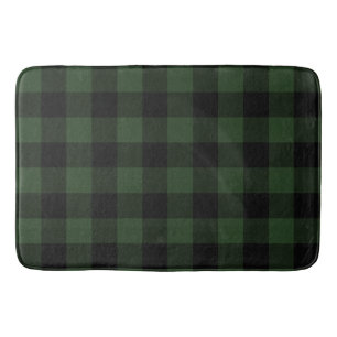 Buffalo Karo Celtic Green and Black Squares Karier Badematte