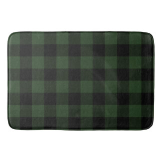Buffalo Karo Celtic Green and Black Squares Karier Badematte