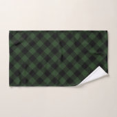 Buffalo Karo Celtic Green and Black Squares Karier Badhandtuch Set (Handtuch)