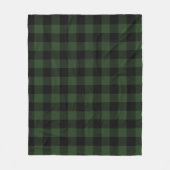 Buffalo Karo Celtic Green and Black Squares Karier Fleecedecke (Vorderseite)