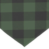 Buffalo Karo Celtic Green and Black Squares Karier Kurzer Tischläufer (Ecke)