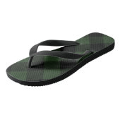 Buffalo Karo Celtic Green und Black Squares Karier Badesandalen (Schrägansicht)