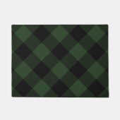 Buffalo Karo Celtic Green und Black Squares Karier Fußmatte (Vorderseite)
