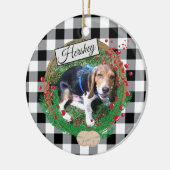 Buffalo Karo Custom Dog Round Ornament (Links)