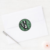Buffalo Karo Forest Skunk Holiday Round Sticker (Umschlag)