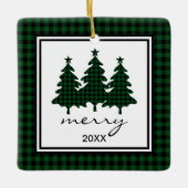 Buffalo Karo Foto Keramikornament (Vorderseite)