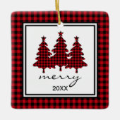 Buffalo Karo Foto Keramikornament (Vorderseite)