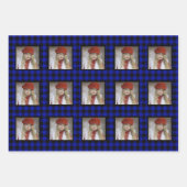 Buffalo Karo Foto Weihnachten Geschenkpapier Set (Vorderseite)