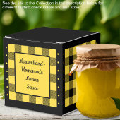 Buffalo Karo - Gelb und Schwarz - klassisch Geschenkschachtel