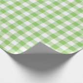 Buffalo-Karo-Gingham-Muster lila grün Geschenkpapier (Ecke)