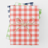 Buffalo Karo Gingham Muster Set Holiday Geschenkpapier Set (Beispiel)