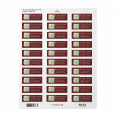 Buffalo Karo Glitzer Botanische Adressenrückgabe (Vorne)