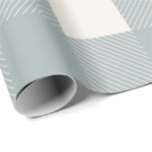 Buffalo Karo Gray Simple Stylish Trendy Geschenkpapier (Rolleneckpunkt)