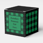 Buffalo Karo - grün und schwarz - klassisch Geschenkschachtel (Vorderseite)