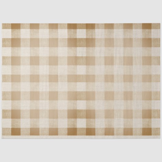 Buffalo Karo Grunge Decoupage Seidenpapier (Vorderseite)