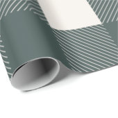 Buffalo Karo Hunter Green Simple Stylish Trendy Geschenkpapier (Rolleneckpunkt)