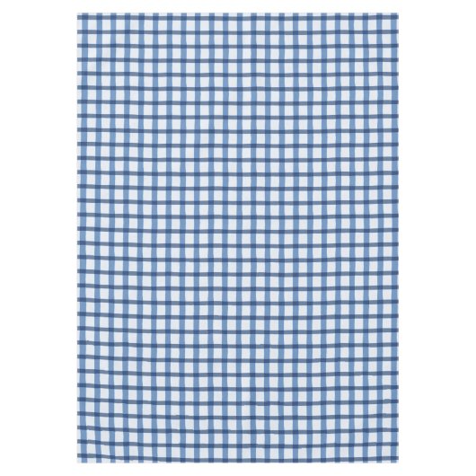 Buffalo-Karo in Blau und Weiß Tischdecke (Vorderseite)