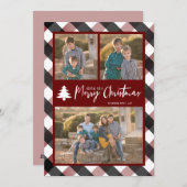 Buffalo Karo Kariert 3 Foto Weihnachten (Vorne/Hinten)