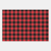 Buffalo Karo Kariert Geschenkpapier Set (Vorderseite)
