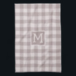 Buffalo Karo Kariert Gingham Karo Beige Monogram Geschirrtuch<br><div class="desc">Bringen Sie Ihrer Küche zeitlosen Charme und gemütlichen Bauernstil mit unserem Bauernhaus Buffalo Karo Kariert Beige Monogram Küchentücher. Dieses elegante Küchenhandtuch verbindet mit einem klassischen Buffalo-Karo in sanften Beige-Tönen mühelos rustikale Wärme mit moderner Einfachheit. Personalisieren Sie es mit Ihrem eigenen Monogramm für eine durchdachte Touch,  die es einzigartig macht.</div>