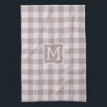 Buffalo Karo Kariert Gingham Karo Beige Monogram Geschirrtuch<br><div class="desc">Bringen Sie Ihrer Küche zeitlosen Charme und gemütlichen Bauernstil mit unserem Bauernhaus Buffalo Karo Kariert Beige Monogram Küchentücher. Dieses elegante Küchenhandtuch verbindet mit einem klassischen Buffalo-Karo in sanften Beige-Tönen mühelos rustikale Wärme mit moderner Einfachheit. Personalisieren Sie es mit Ihrem eigenen Monogramm für eine durchdachte Touch,  die es einzigartig macht.</div>