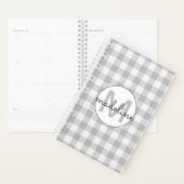 Buffalo Karo|Kariert Grau Mit Monogramm Bauernhof Planer (Anzeige)