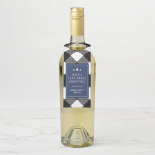 Buffalo Karo Kariert Weihnachten Personalisiertes  Flaschenanhänger