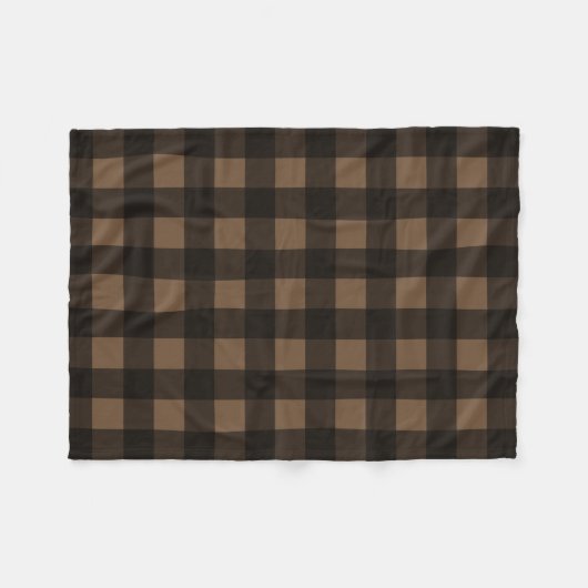 Buffalo Karo Karierte, benutzerdefinierte Farbe br Fleecedecke (Vorderseite (Horizontal))