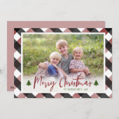 Buffalo Karo Kariertes Foto Weihnachten (Vorne/Hinten)