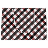 Buffalo Karo Kariertes Foto Weihnachten Große Geschenktüte (Rückseite)