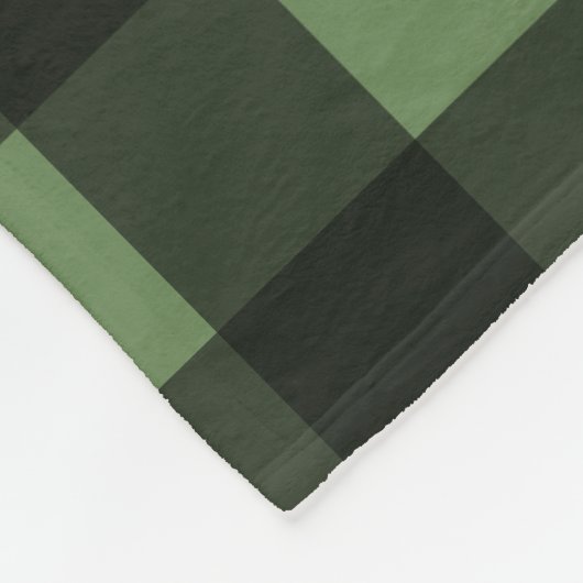 Buffalo Karo Lumberjack Karierte Farbgrün Fleecedecke (Ecke)
