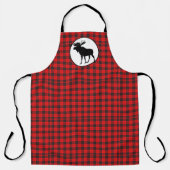 Buffalo Karo mit schwarzem Elch Schürze (Vorderseite)