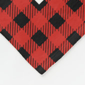 Buffalo-Karo-Monogramm-4-Foto-Fleece-Decke Fleecedecke (Ecke)
