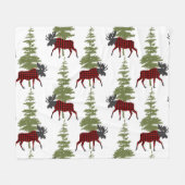 Buffalo Karo Moose Fleecedecke (Vorderseite (Horizontal))