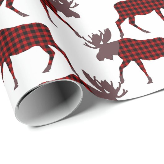 Buffalo Karo Moose Geschenkpapier (Rolleneckpunkt)