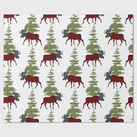 Buffalo Karo Moose Geschenkpapier (Flach)