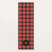 Buffalo Karo Muster Monogram Custom Colors SVG Yogamatte (Rückseite)