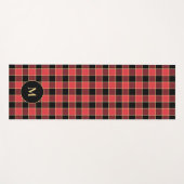 Buffalo Karo Muster Monogram Custom Colors SVG Yogamatte (Vorderseite (Horizontal))