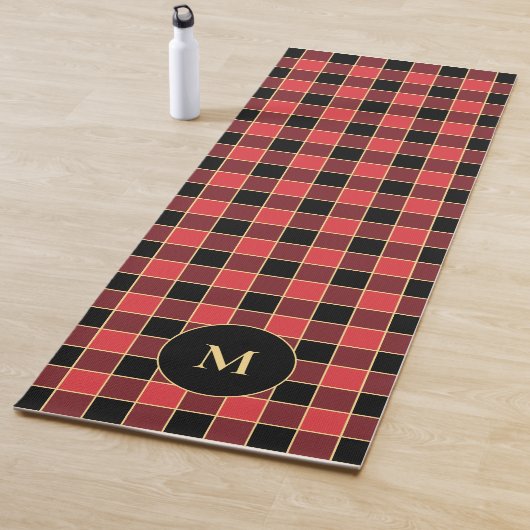 Buffalo Karo Muster Monogram Custom Colors SVG Yogamatte (Beispiel)
