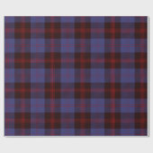 Buffalo-Karo navyblau rot Geschenkpapier (Flach)