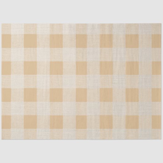 Buffalo Karo Nuetral Decoupage Seidenpapier (Vorderseite)