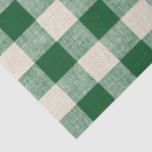 Buffalo Karo Nuetral & Green Decoupage Seidenpapier (Ausschnitt)